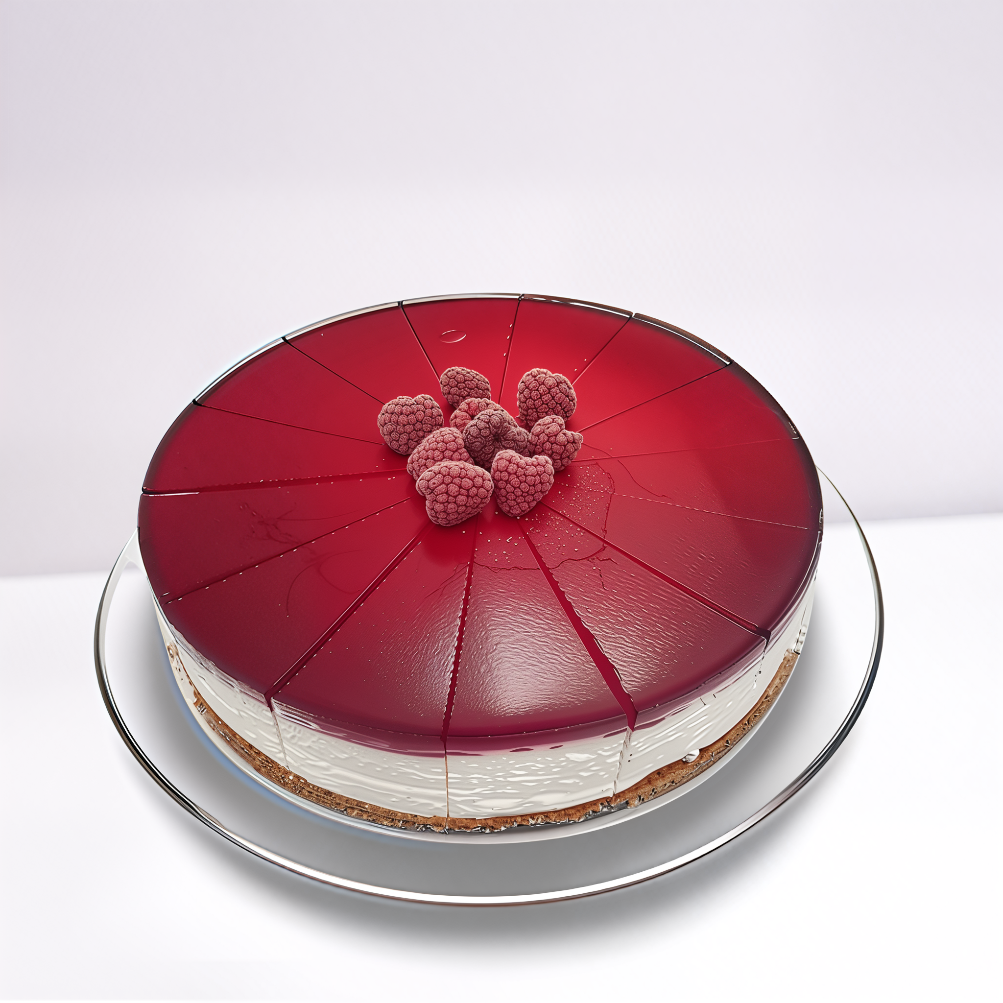 Málnás sajttorta glutén- és laktózmentes